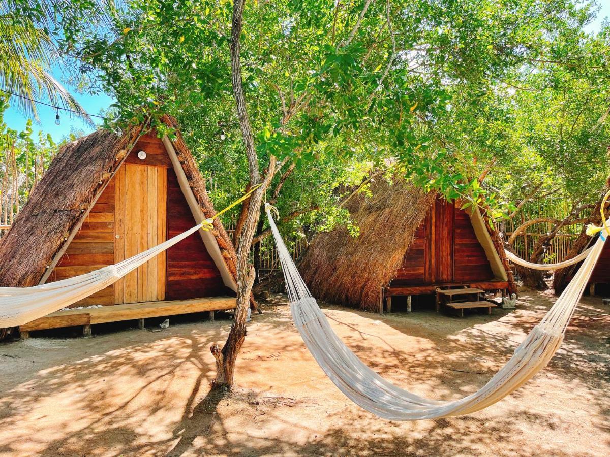 La Aldea Holbox Cabanas Y Camping Exterior foto