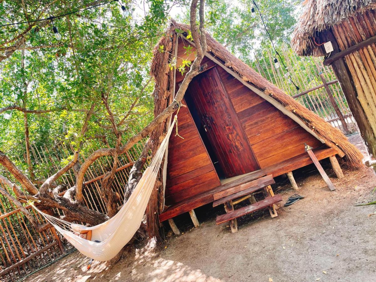 La Aldea Holbox Cabanas Y Camping Exterior foto