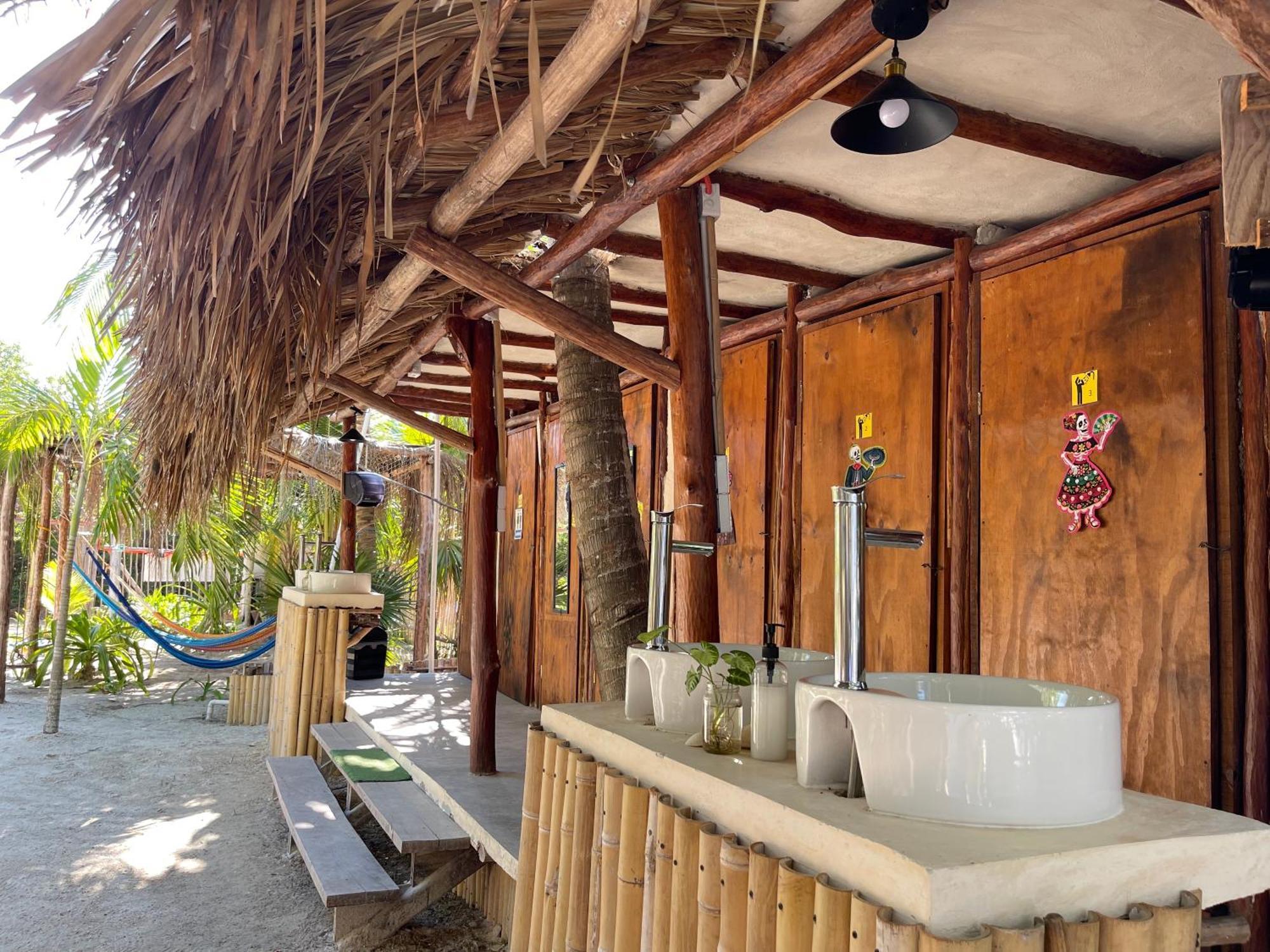 La Aldea Holbox Cabanas Y Camping Exterior foto